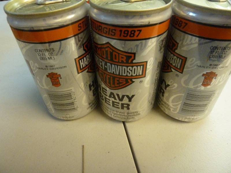 Harley Davidson Collectible Unopened Beer Cans