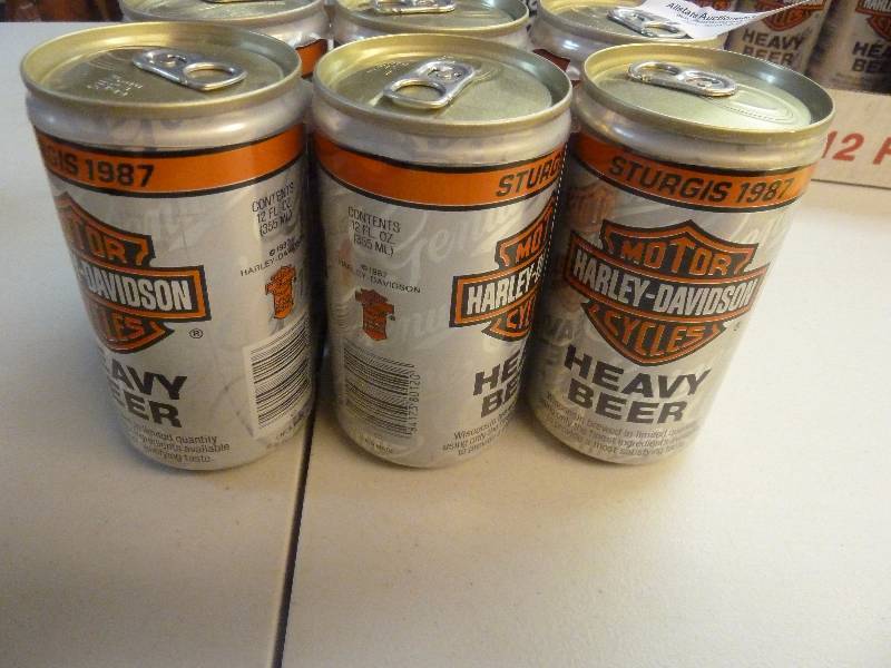 Harley Davidson Collectible Unopened Beer Cans