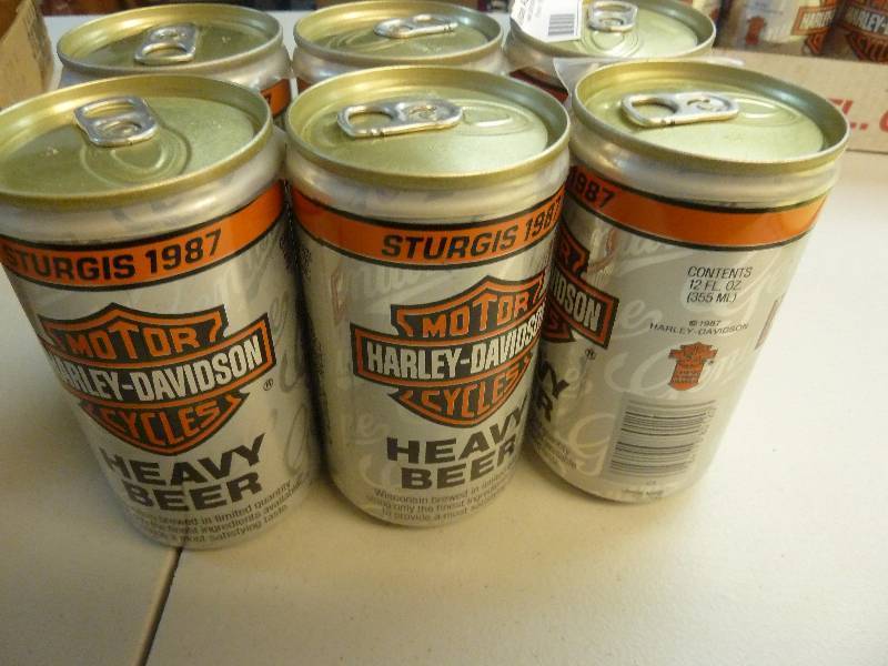 Harley Davidson Collectible Unopened Beer Cans