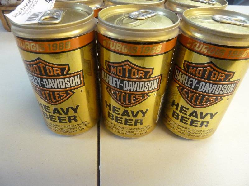 Harley Davidson Collectible Unopened Beer Cans