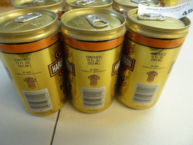 Harley Davidson Collectible Unopened Beer Cans