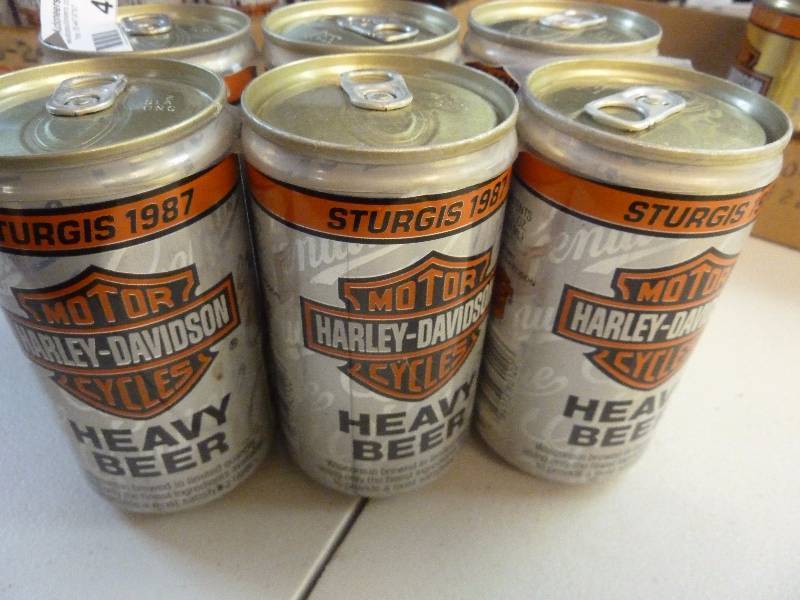 Harley Davidson Collectible Unopened Beer Cans