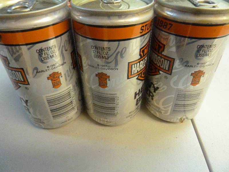 Harley Davidson Collectible Unopened Beer Cans