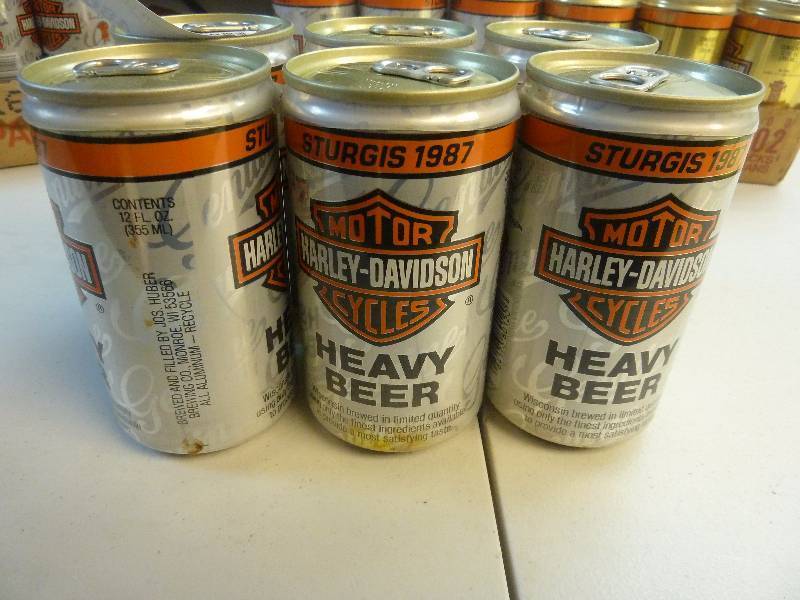 Harley Davidson Collectible Unopened Beer Cans