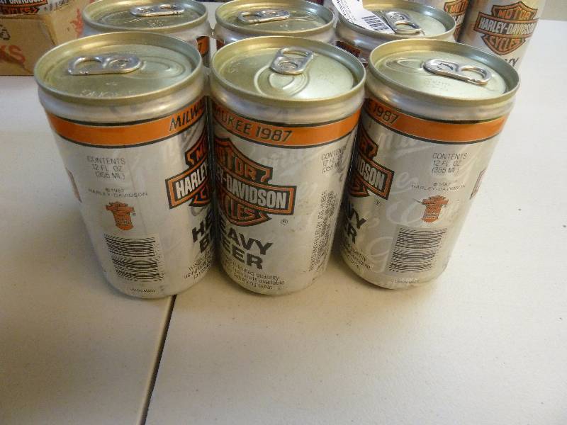 Harley Davidson Collectible Unopened Beer Cans