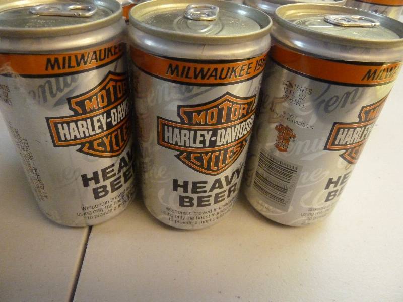 Harley Davidson Collectible Unopened Beer Cans