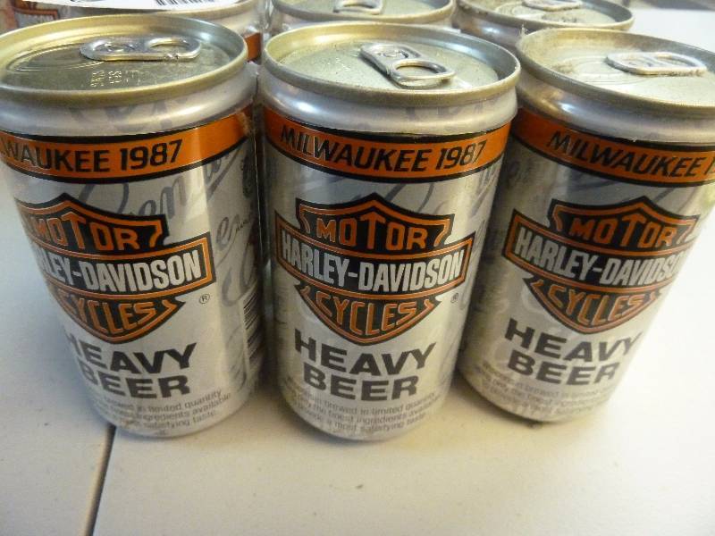 Harley Davidson Collectible Unopened Beer Cans