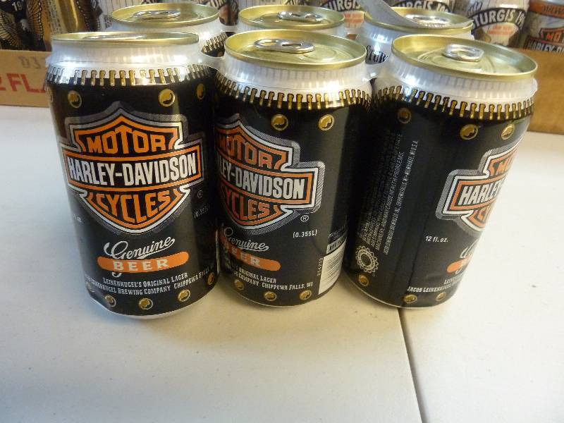 Harley Davidson Collectible Unopened Beer Cans