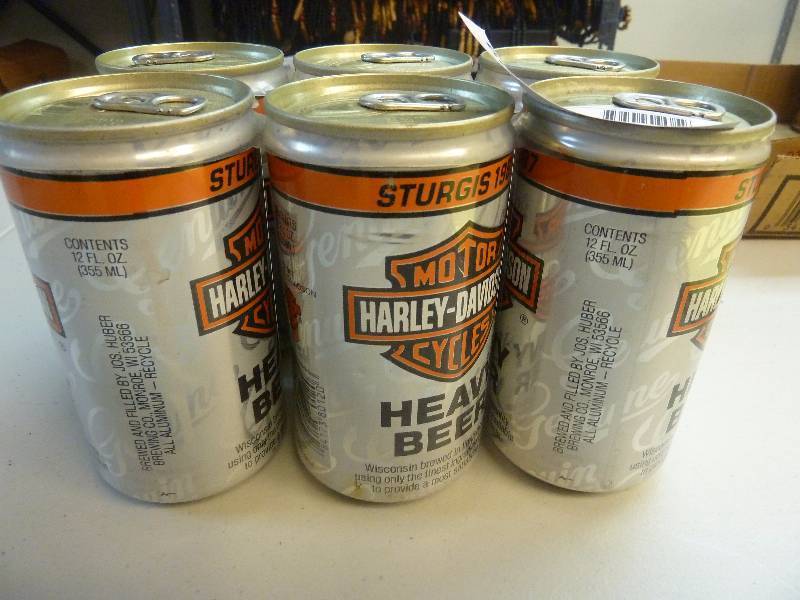Harley Davidson Collectible Unopened Beer Cans
