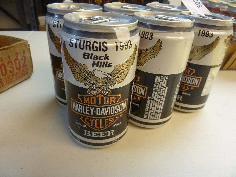 Harley Davidson Collectible Unopened Beer Cans