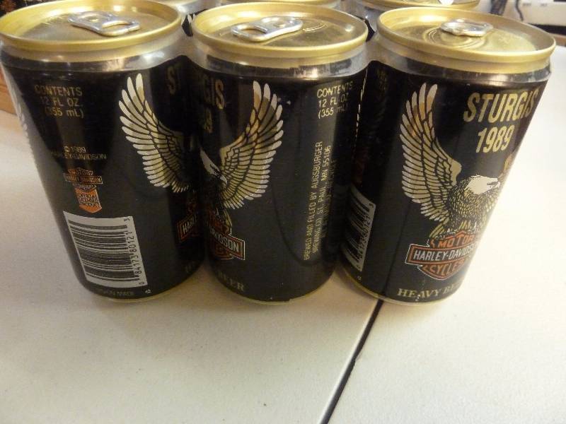 Harley Davidson Collectible Unopened Beer Cans
