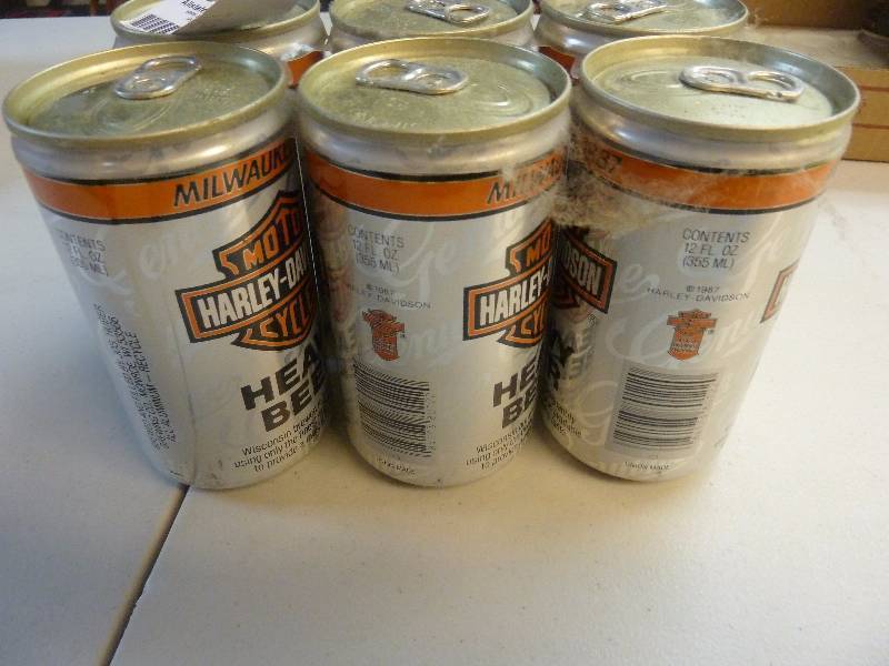 Harley Davidson Collectible Unopened Beer Cans