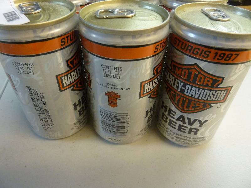 Harley Davidson Collectible Unopened Beer Cans