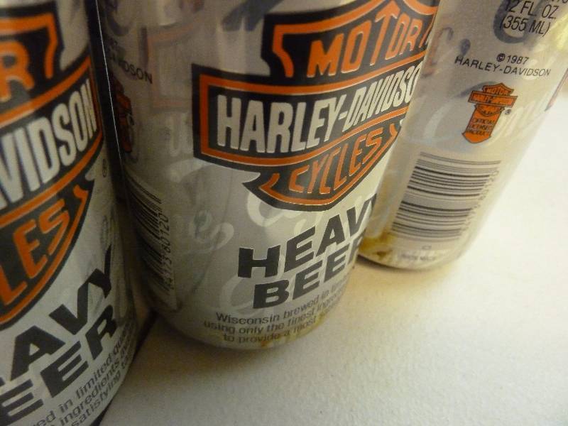Harley Davidson Collectible Unopened Beer Cans