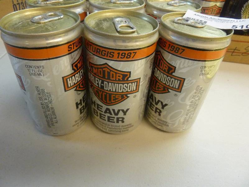 Harley Davidson Collectible Unopened Beer Cans