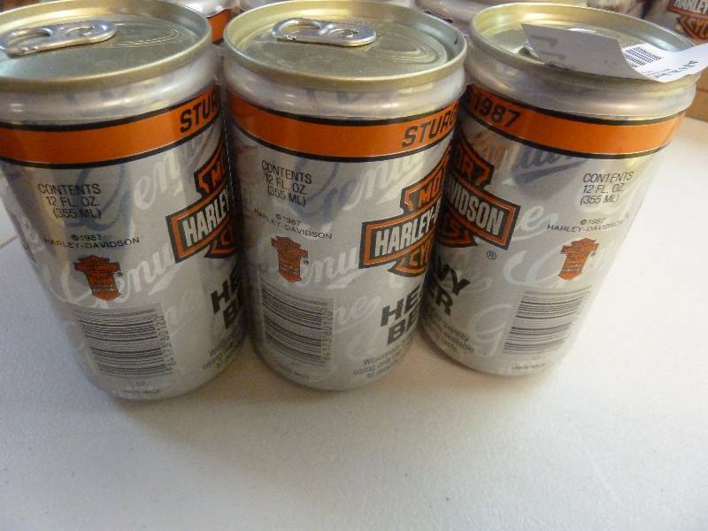 Harley Davidson Collectible Unopened Beer Cans