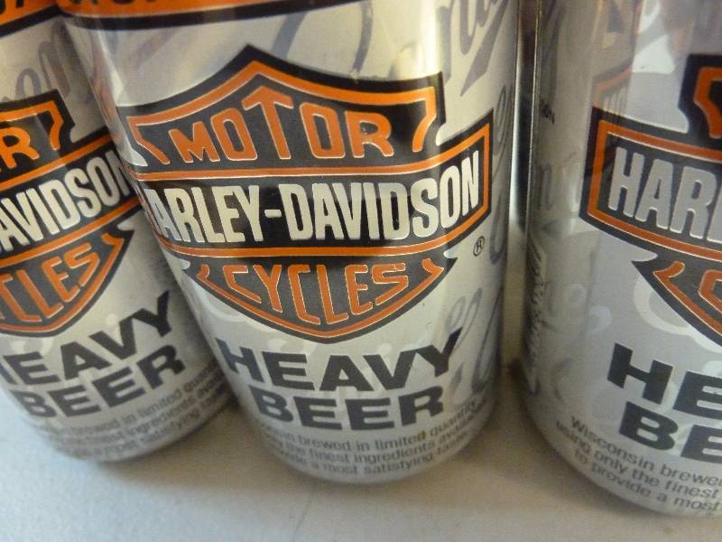 Harley Davidson Collectible Unopened Beer Cans