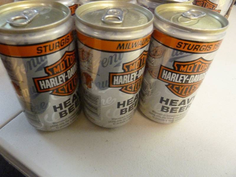 Harley Davidson Collectible Unopened Beer Cans