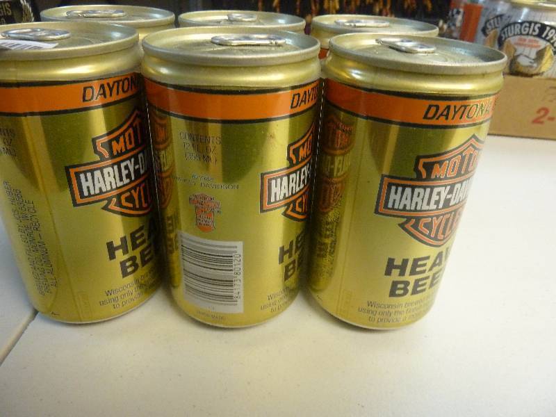 Harley Davidson Collectible Unopened Beer Cans