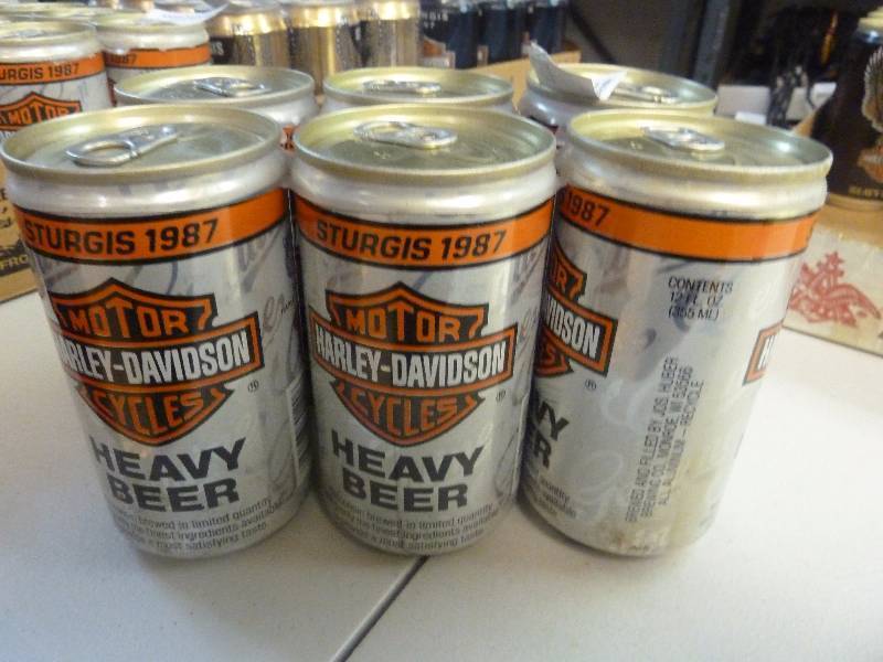 Harley Davidson Collectible Unopened Beer Cans