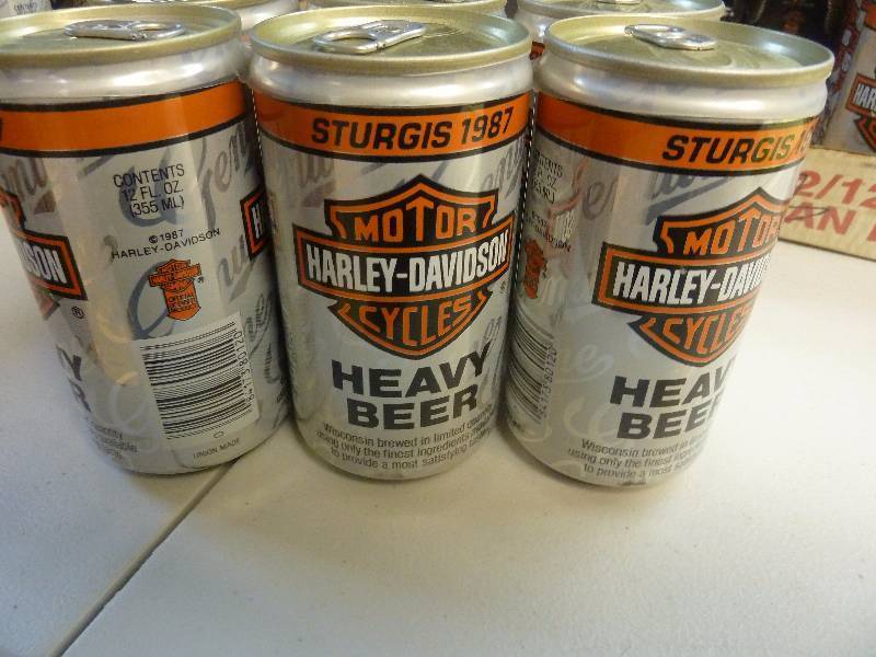 Harley Davidson Collectible Unopened Beer Cans