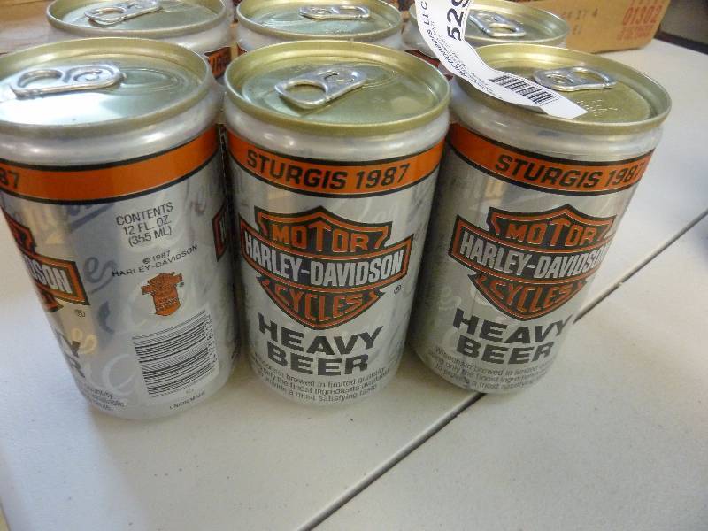 Harley Davidson Collectible Unopened Beer Cans