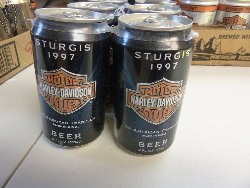 Harley Davidson Collectible Unopened Beer Cans