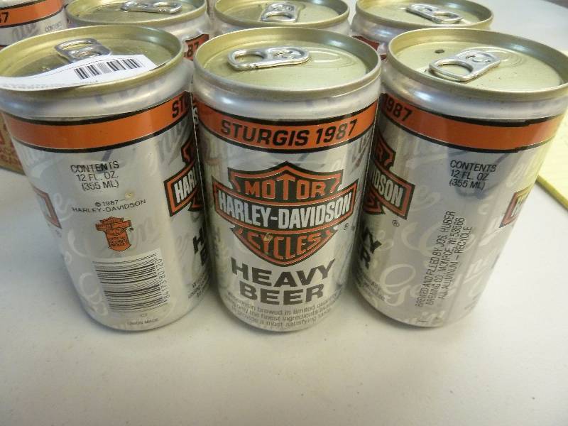 Harley Davidson Collectible Unopened Beer Cans
