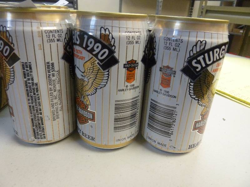 Harley Davidson Collectible Unopened Beer Cans