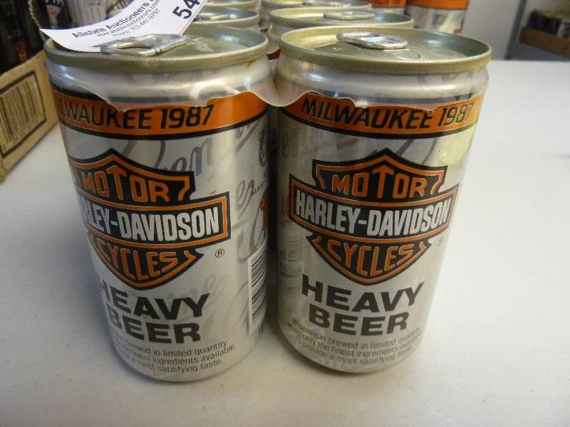 Harley Davidson Collectible Unopened Beer Cans