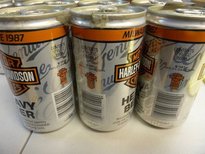 Harley Davidson Collectible Unopened Beer Cans