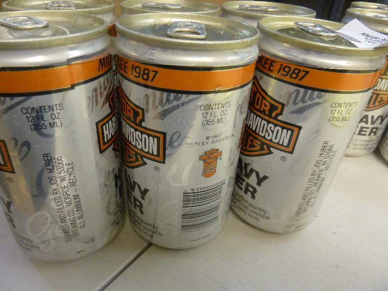 Harley Davidson Collectible Unopened Beer Cans