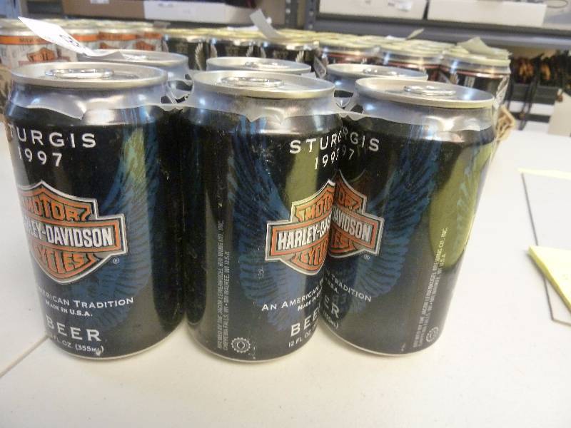 Harley Davidson Collectible Unopened Beer Cans