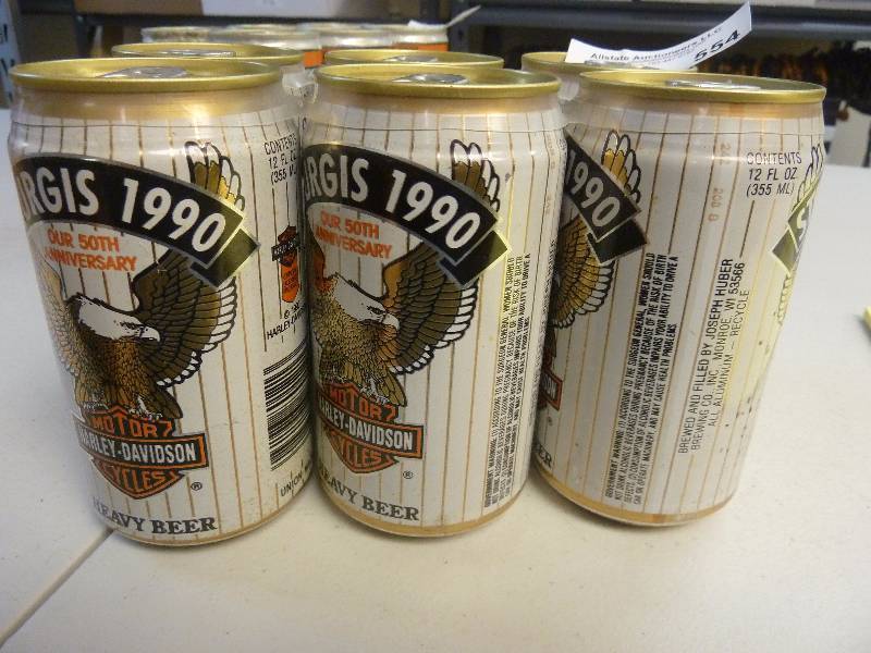Harley Davidson Collectible Unopened Beer Cans