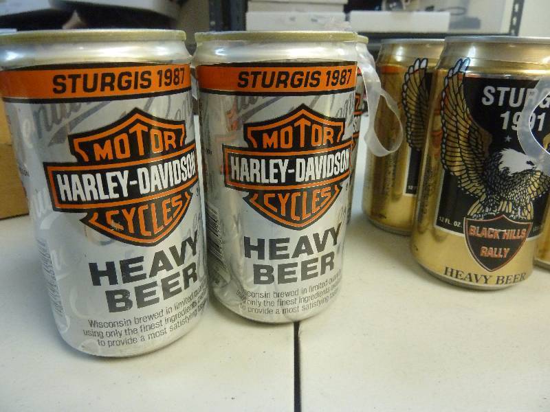 Harley Davidson Collectible Unopened Beer Cans