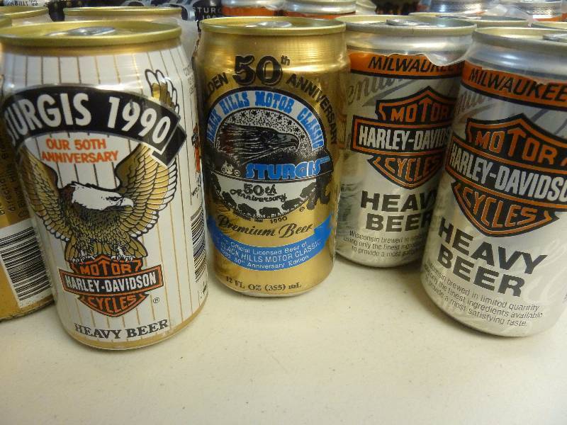 Harley Davidson Collectible Unopened Beer Cans