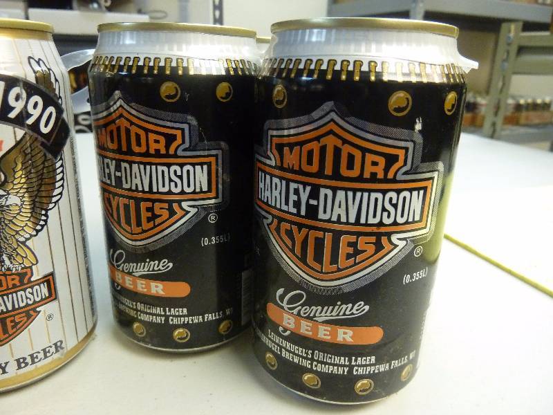 Harley Davidson Collectible Unopened Beer Cans