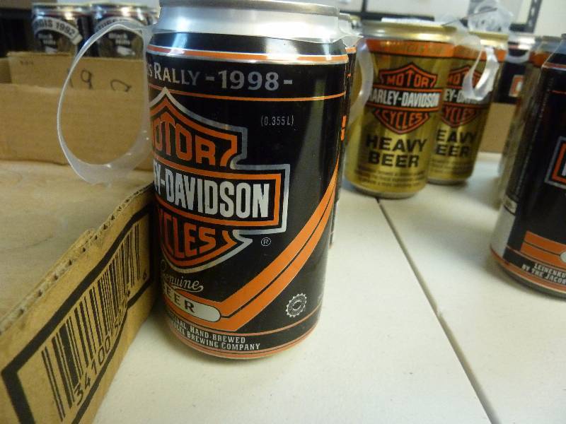 Harley Davidson Collectible Unopened Beer Cans
