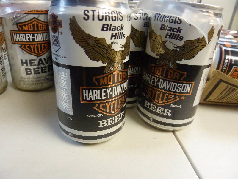 Harley Davidson Collectible Unopened Beer Cans
