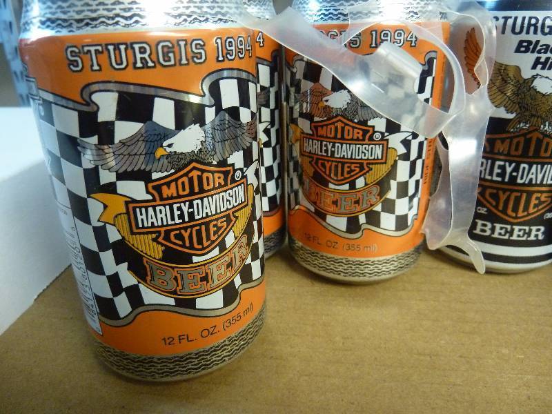 Harley Davidson Collectible Unopened Beer Cans