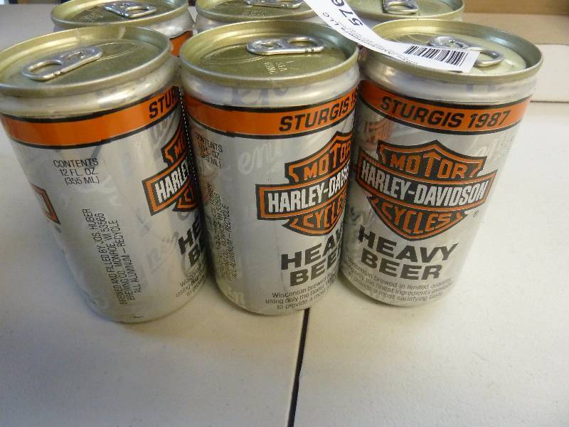 Harley Davidson Collectible Unopened Beer Cans