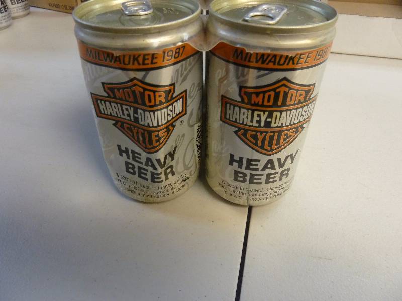 Harley Davidson Collectible Unopened Beer Cans