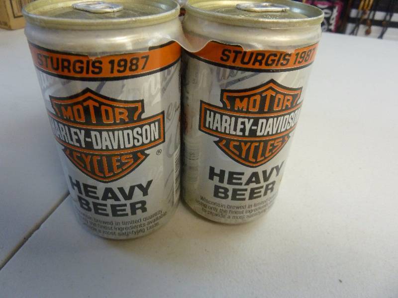 Harley Davidson Collectible Unopened Beer Cans