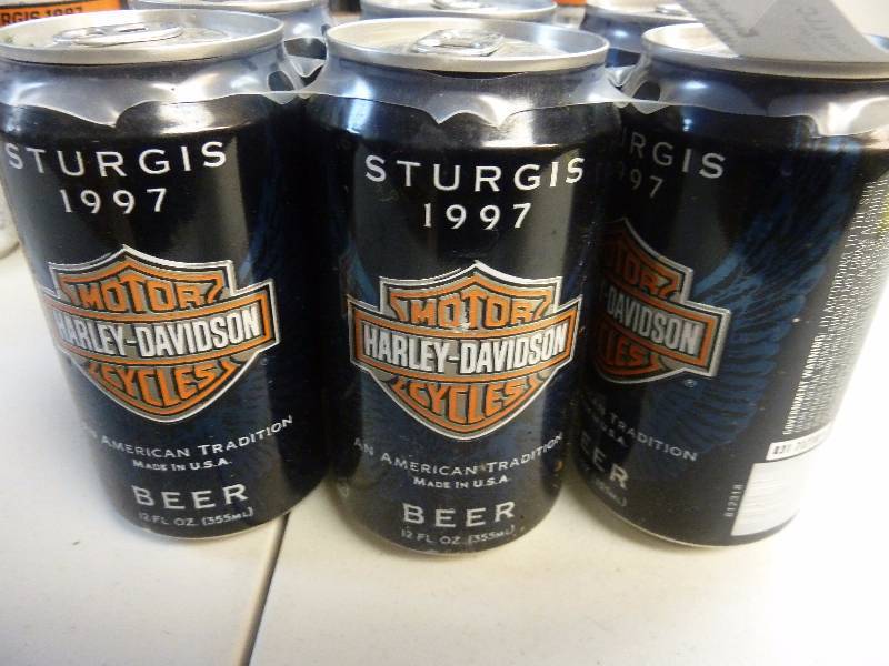 Harley Davidson Collectible Unopened Beer Cans
