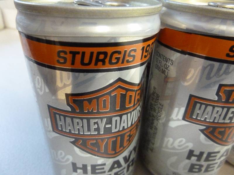 Harley Davidson Collectible Unopened Beer Cans