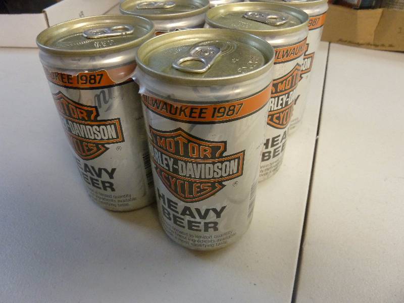 Harley Davidson Collectible Unopened Beer Cans