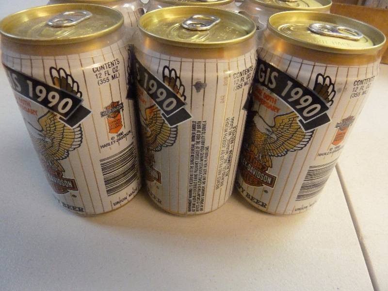 Harley Davidson Collectible Unopened Beer Cans