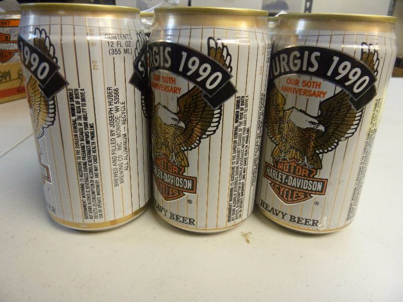 Harley Davidson Collectible Unopened Beer Cans