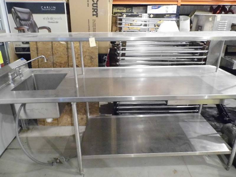Stainless Steel Table w Sink