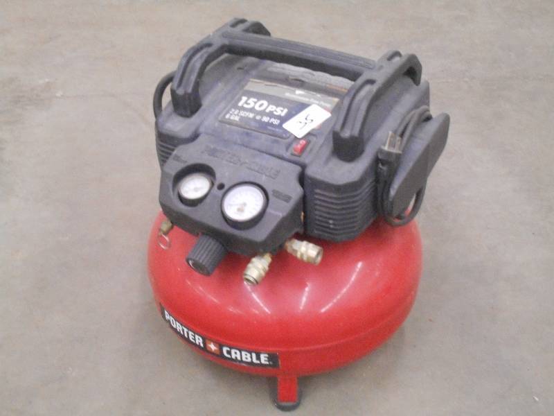 lot 35 image: Porter Cable 150PSI Air Compressor,...